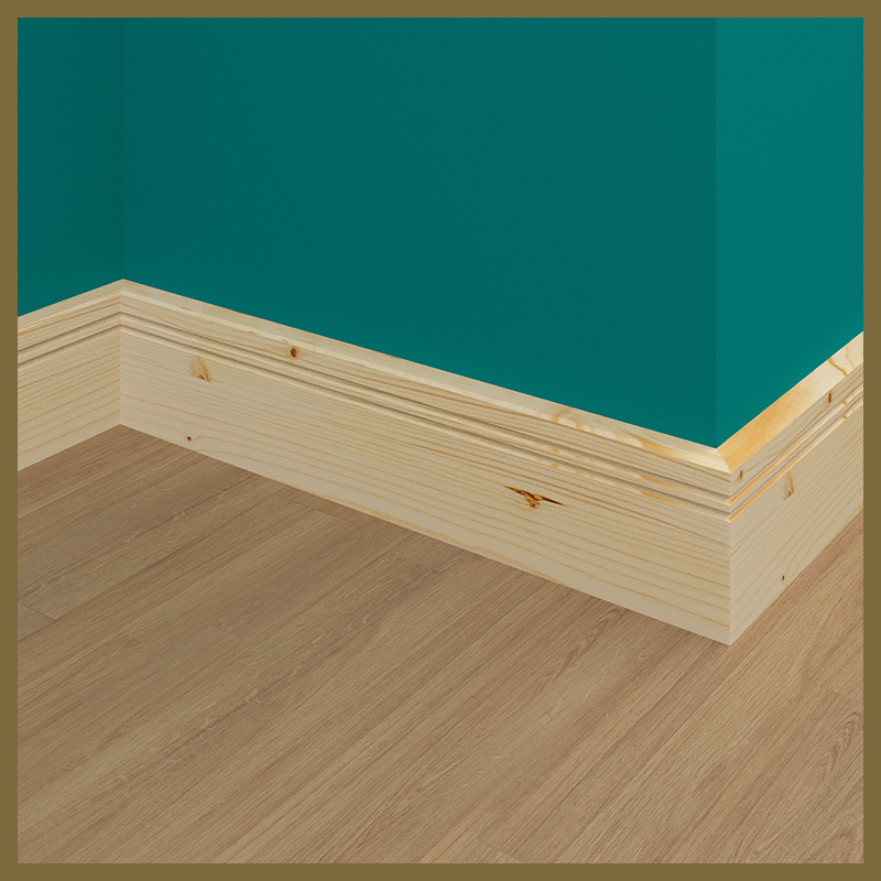 Edge 2x2 C 2 Groove Pine Skirting Boards