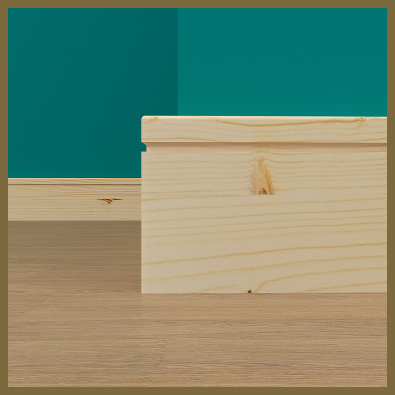 Pencil Round 1 Groove Pine Skirting Board
