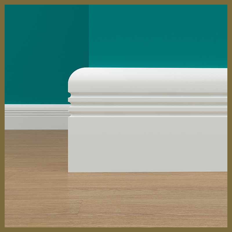 Bullnose C 3 Groove Skirting Board