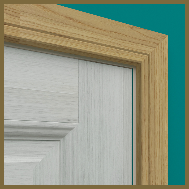 Edge 2x2 V 1 Groove Oak Architrave