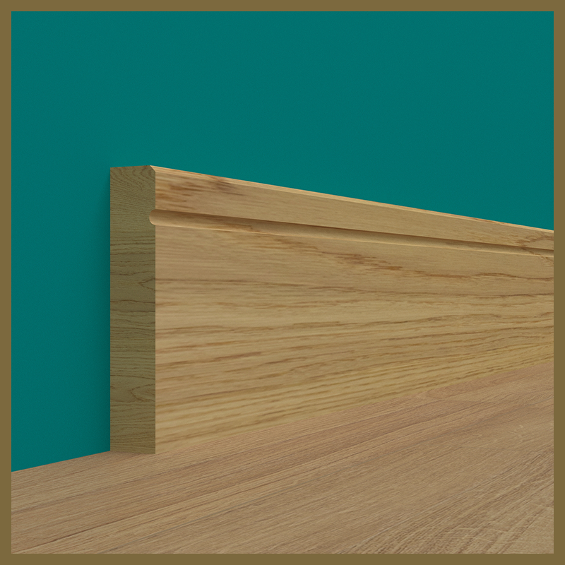 Edge 2x2 C 1 Groove Oak Skirting Boards