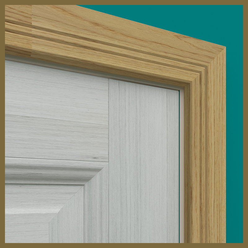 Edge 2x2 V 2 Groove Oak Architrave