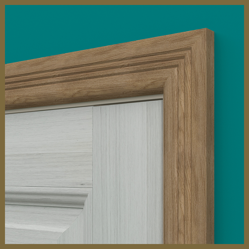 Bullnose V 3 Groove Walnut Architrave