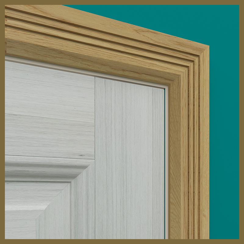 Chamfer 3 Groove Oak Architrave