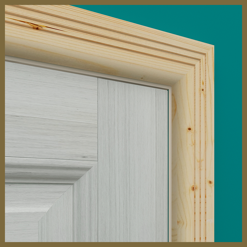 Bullnose 3 Groove Pine Architrave