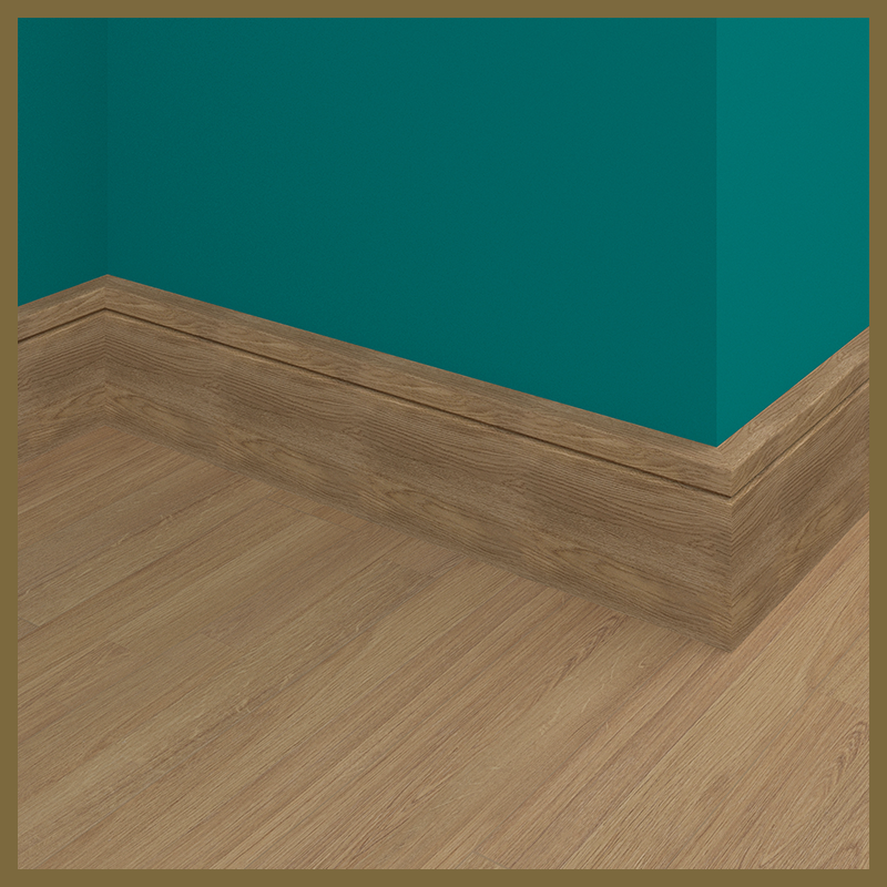 Pencil Round V 1 Groove Walnut Skirting Board