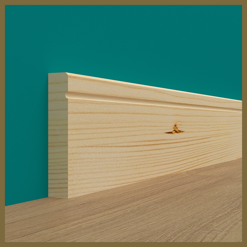 Edge 2x2 C 1 Groove Pine Skirting Boards