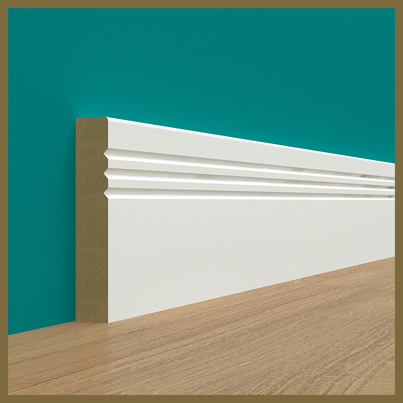 Pencil Round V 2 Groove Skirting Board
