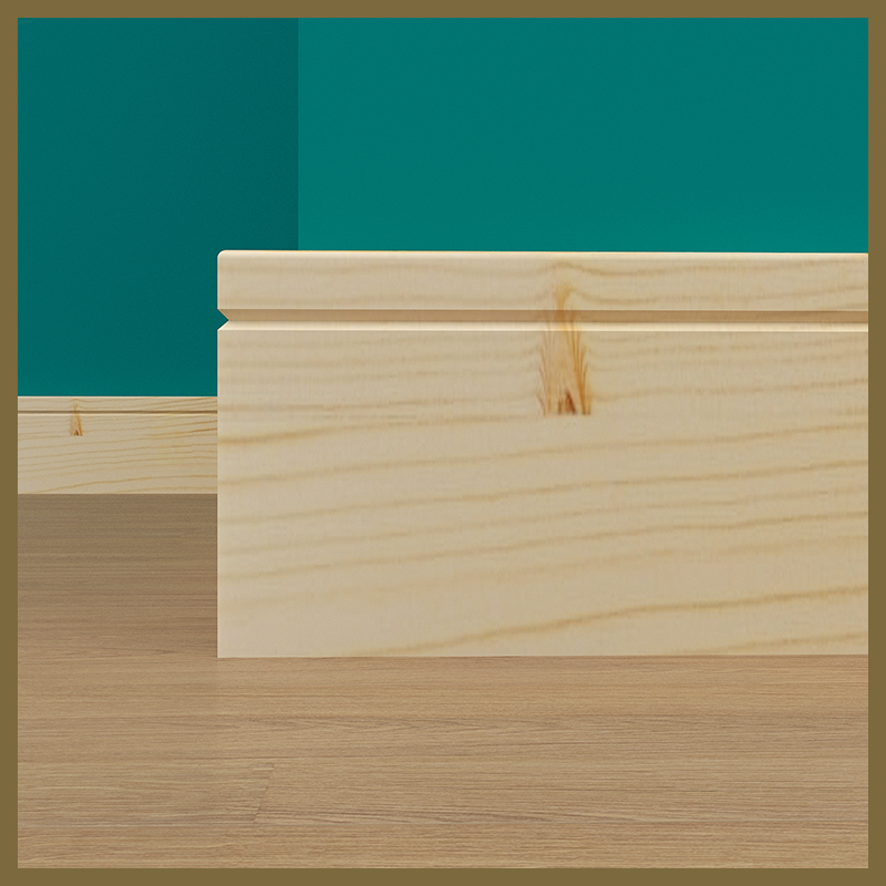 Pencil Round V 1 Groove Pine Skirting Board