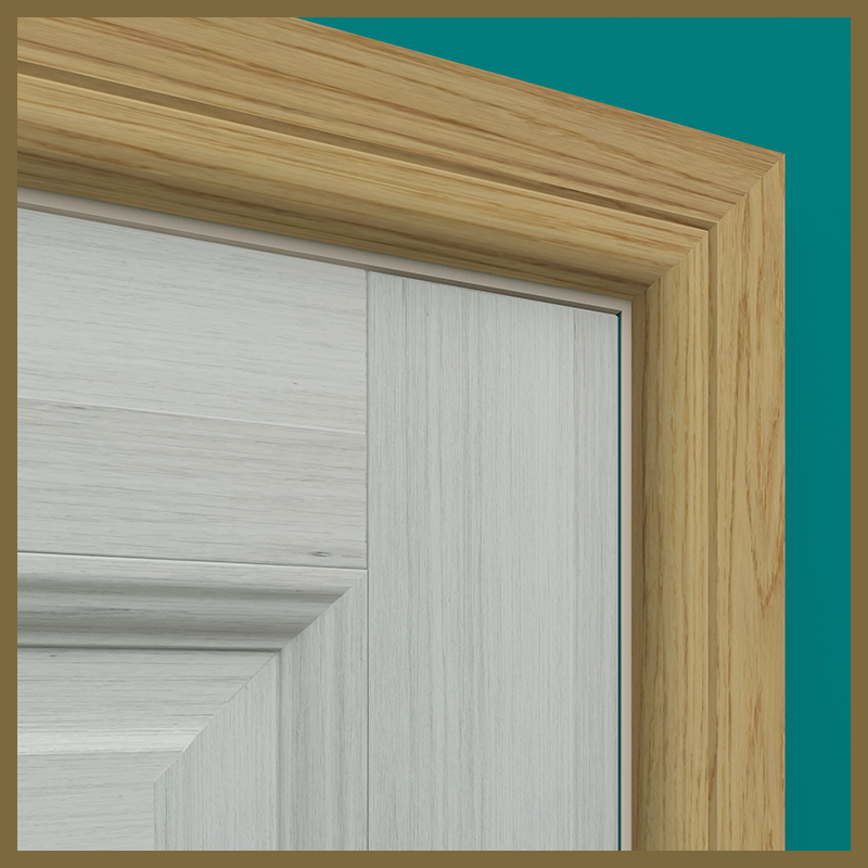 Bullnose V 1 Groove Oak Architrave