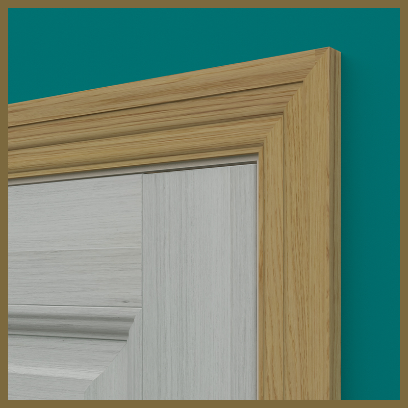 2 Stepped Oak Architrave