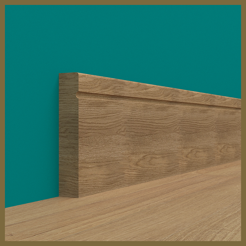 Pencil Round C1 Groove Walnut Skirting Board