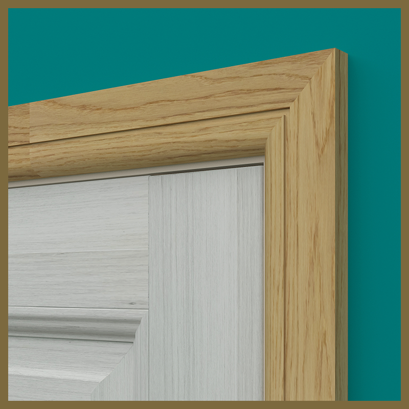Bullnose 1 Groove Oak Architrave