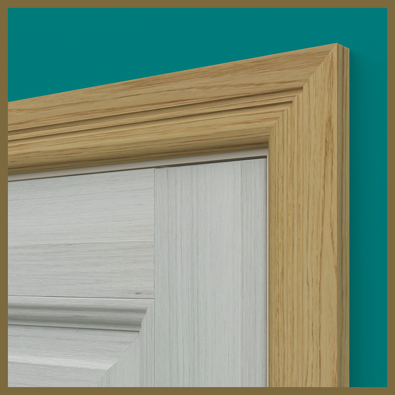 Bullnose C 2 Groove Oak Architrave