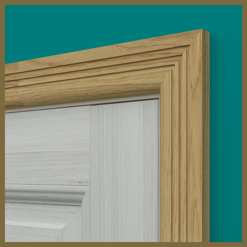 Bullnose 3 Groove Oak Architrave
