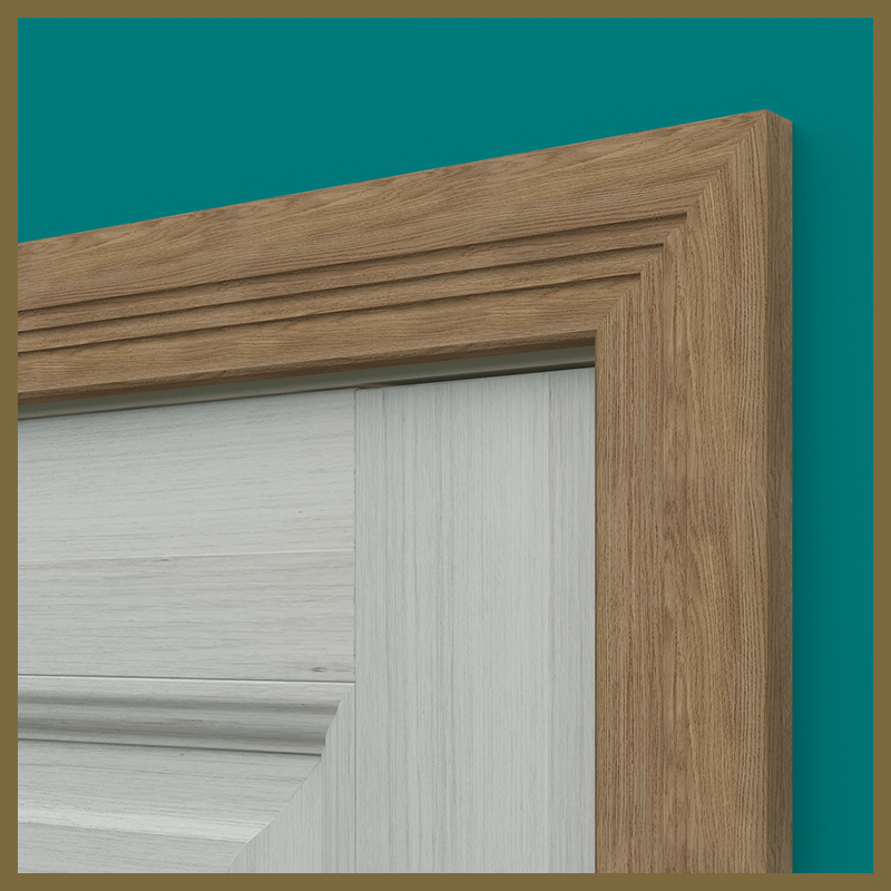 Edge 2x2 C 3 Groove Walnut Architrave