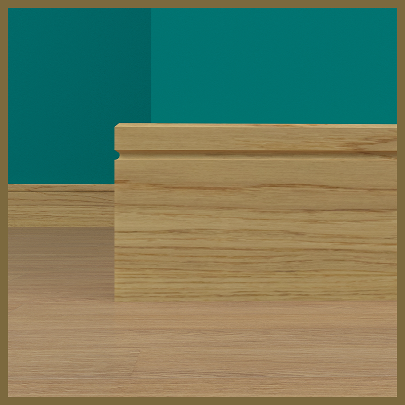Edge 2x2 C 1 Groove Oak Skirting Boards