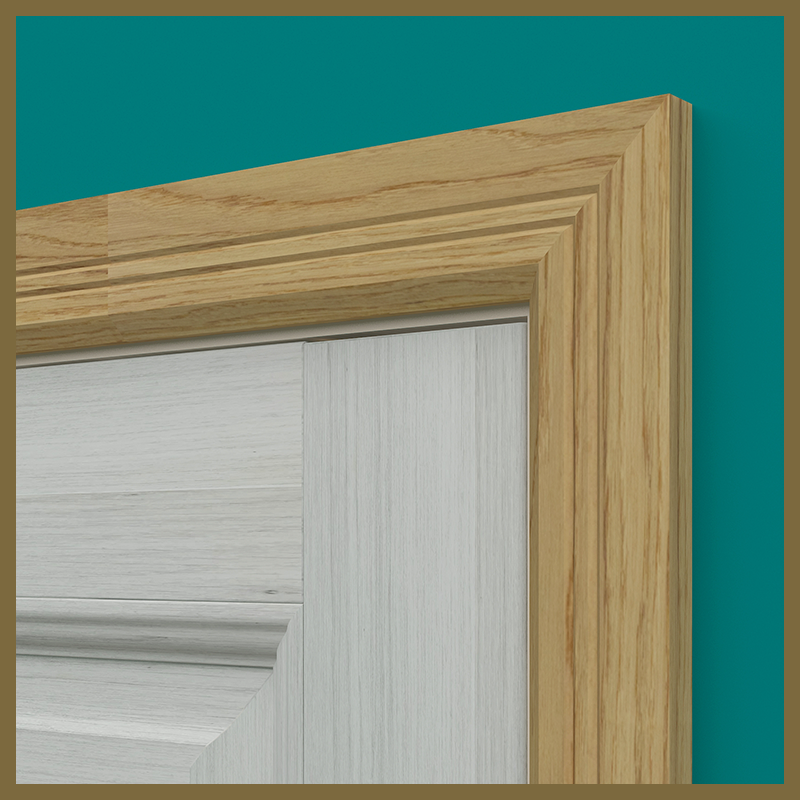 Chamfer V 2 Groove Oak Architrave