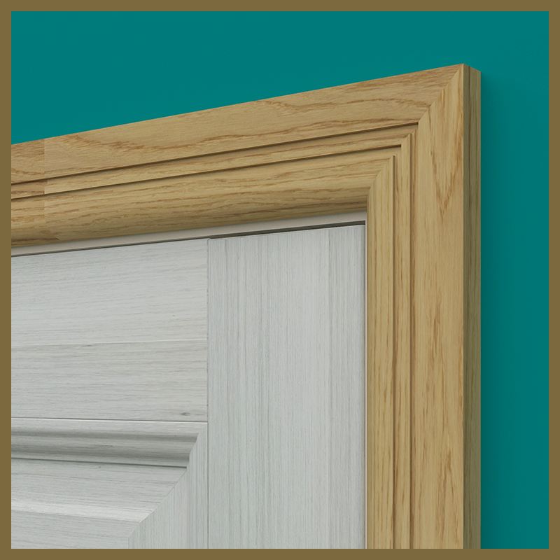 Bullnose 2 Groove Oak Architrave