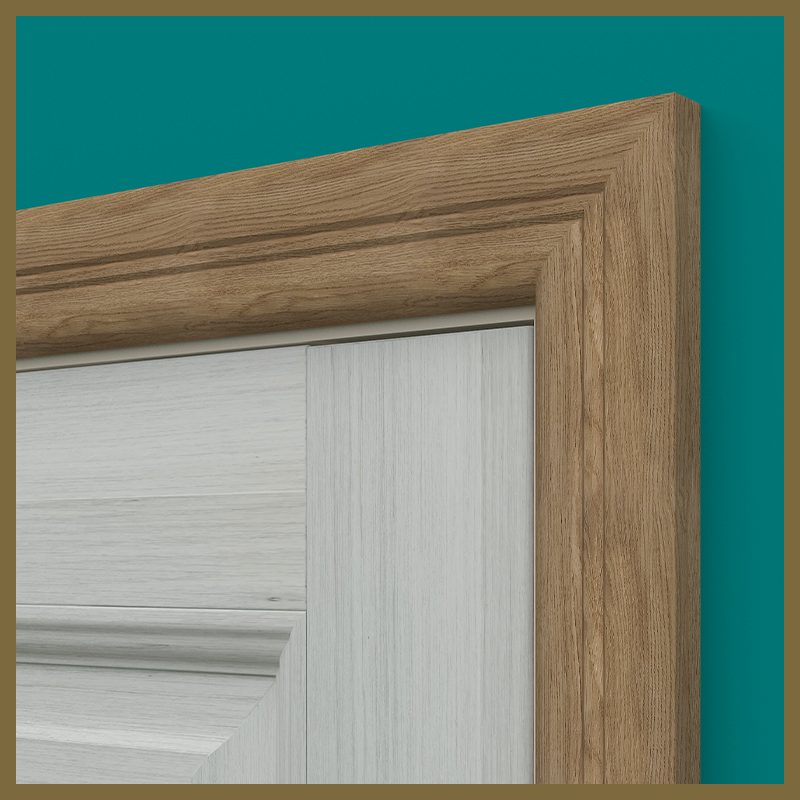 Bullnose V 2 Groove Walnut Architrave