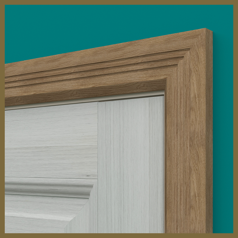 Chamfer C 3 Groove Walnut Architrave