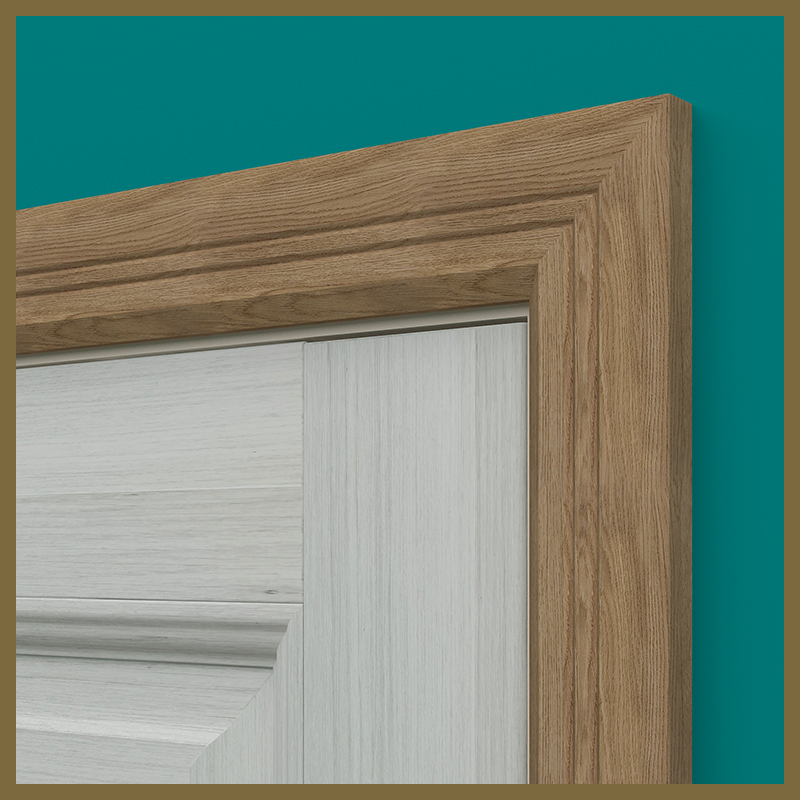 Chamfer V 2 Groove Walnut Architrave