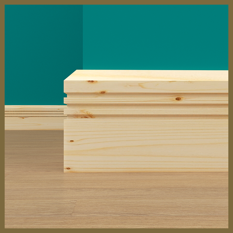Chamfer 3 Pine Skirting Board