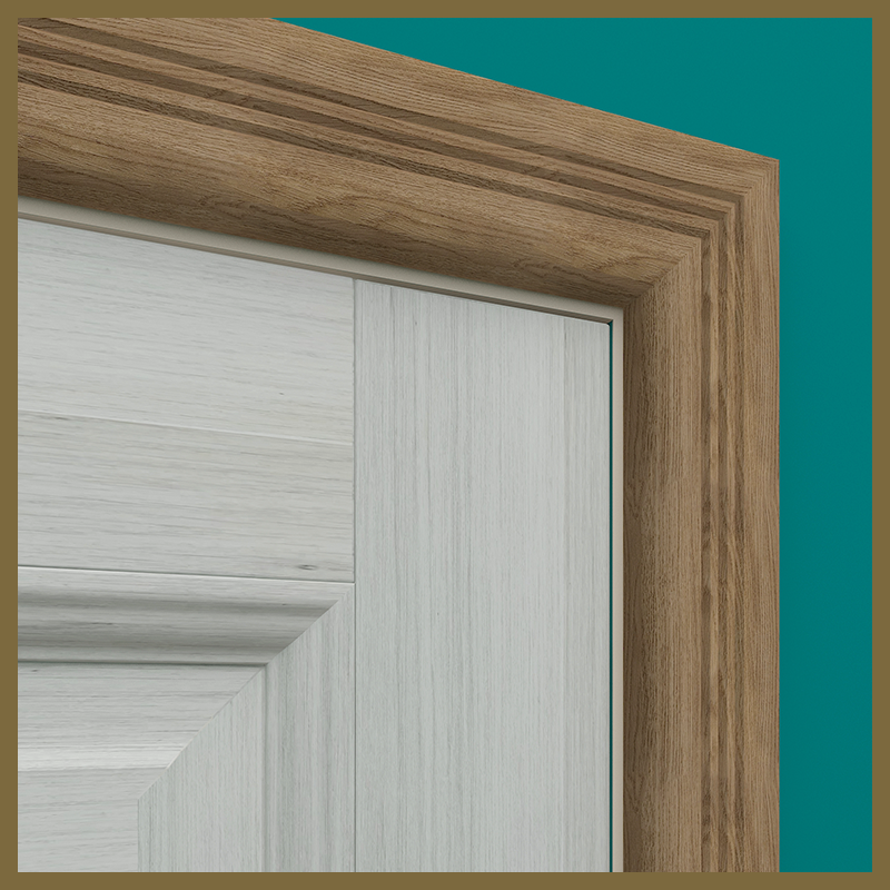 Bullnose V 3 Groove Walnut Architrave