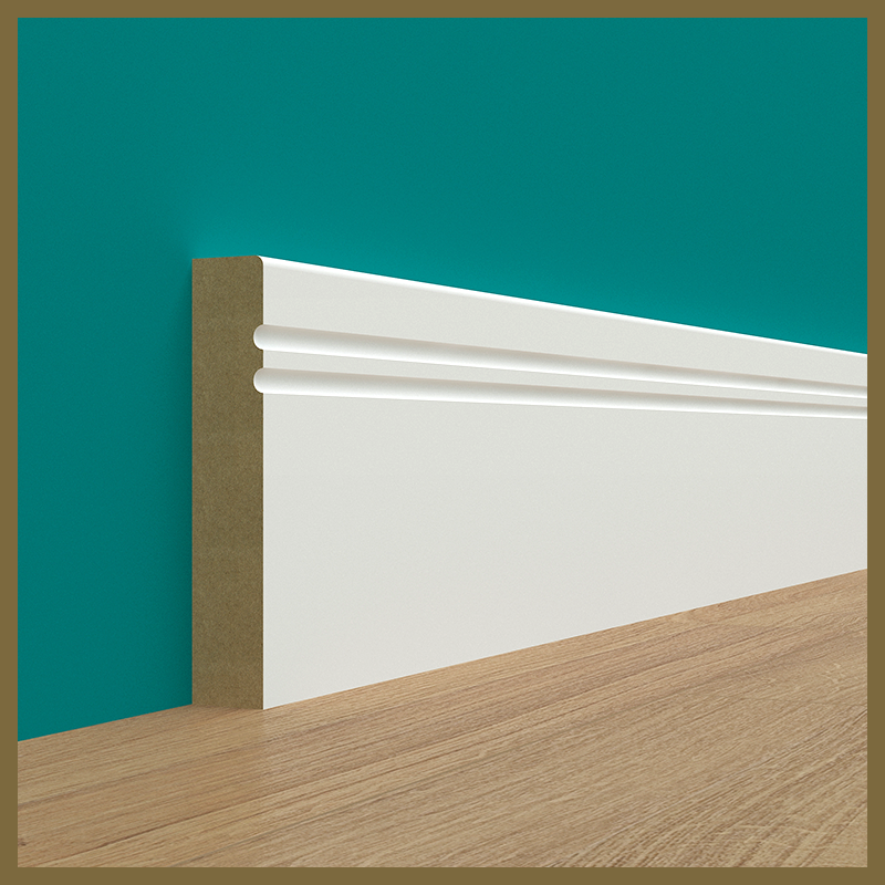 Pencil Round C 2 Groove Skirting Board
