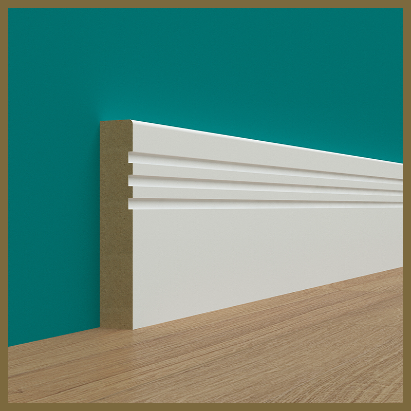 Pencil Round 3 Groove Skirting Board