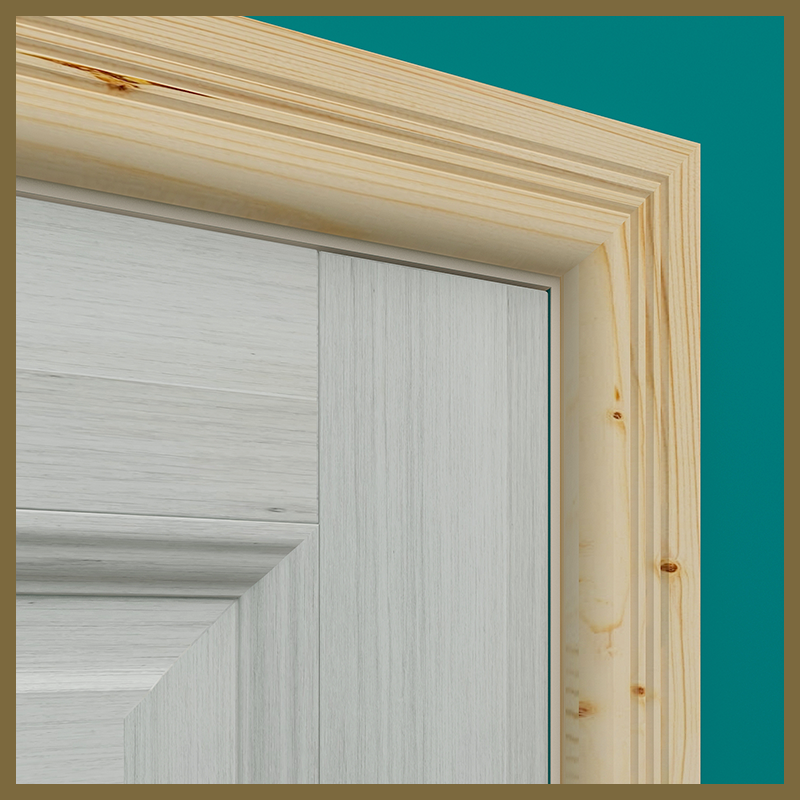 Bullnose V 3 Groove Pine Architrave