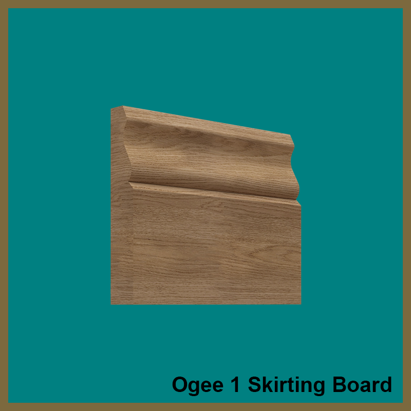 Ogee 1 Walnut Skirting Board
