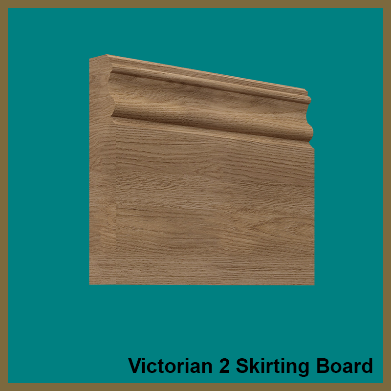 Victorian 2 Walnut Skirting Board