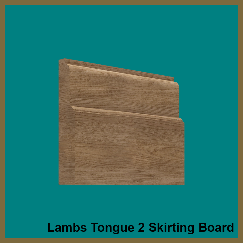 Lambs Tongue 2 Walnut Skirting Board