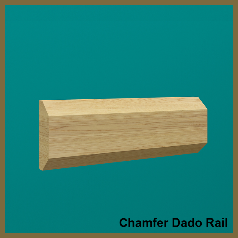 Oak Chamfer Dado Rail