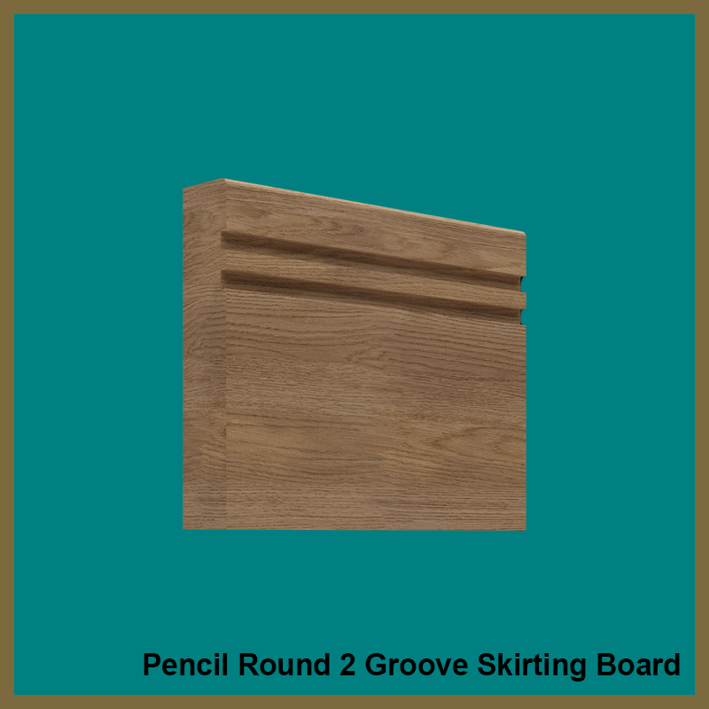 Pencil Round Groove 2 Walnut Skirting Board