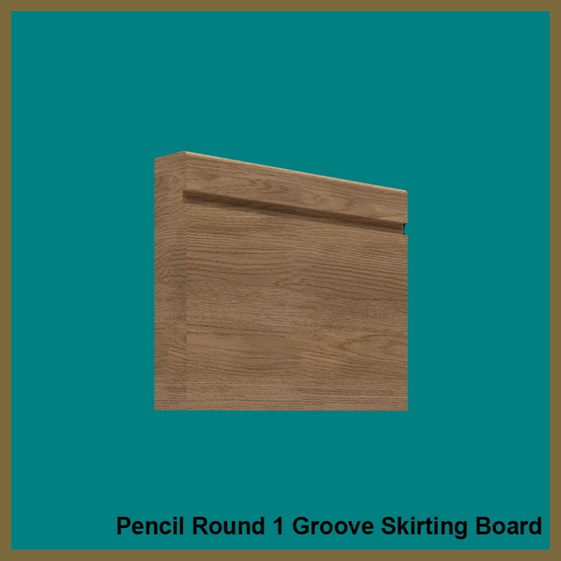 Pencil Round Groove 1 Walnut Skirting Board