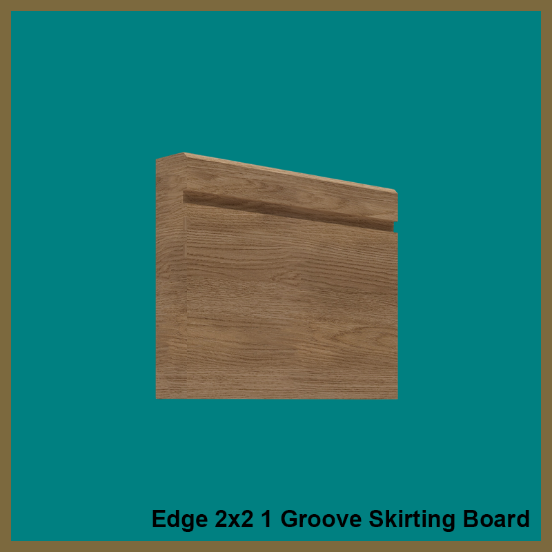 Edge 2x2 Groove 1 Walnut Skirting Board
