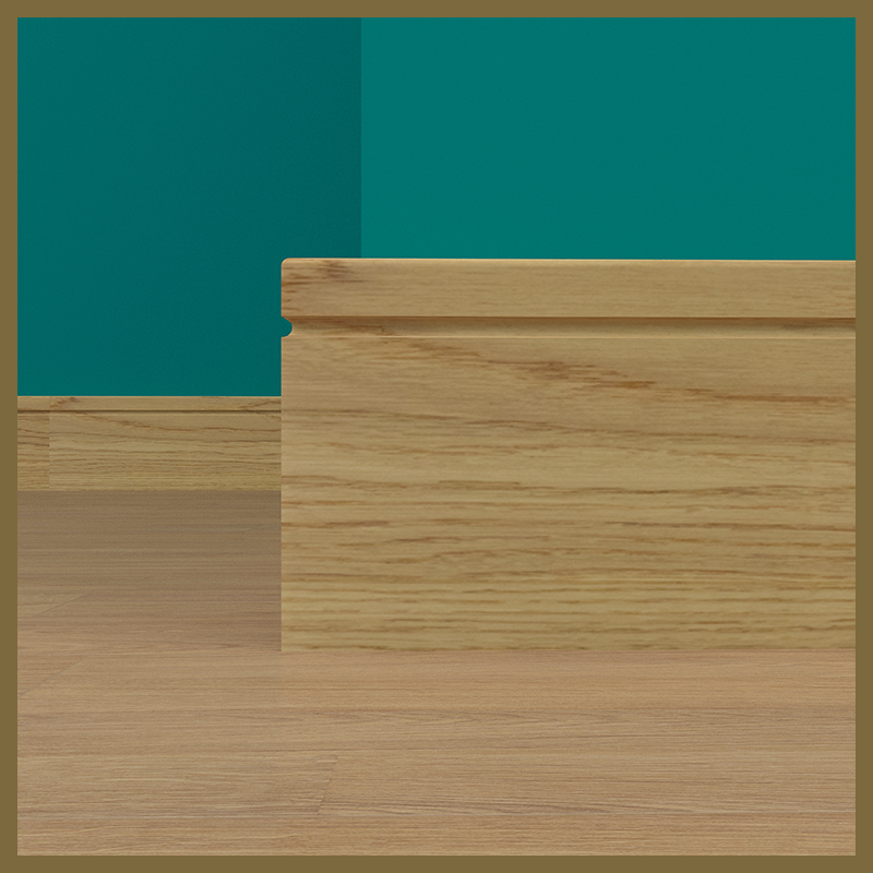Pencil Round C 1 Groove Oak Skirting Board