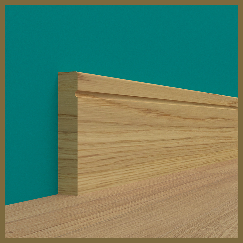 Pencil Round C 1 Groove Oak Skirting Board