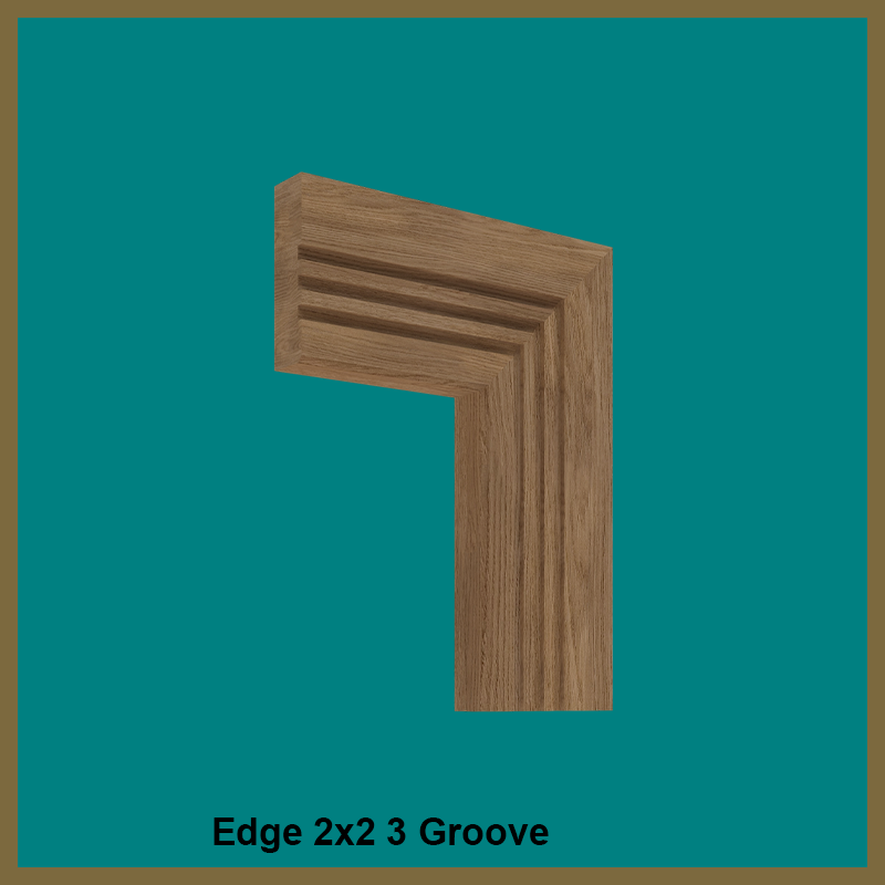 Edge 2x2 Groove Walnut Architrave 3