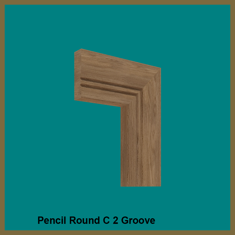 Pencil Round C2 Groove Walnut Architrave
