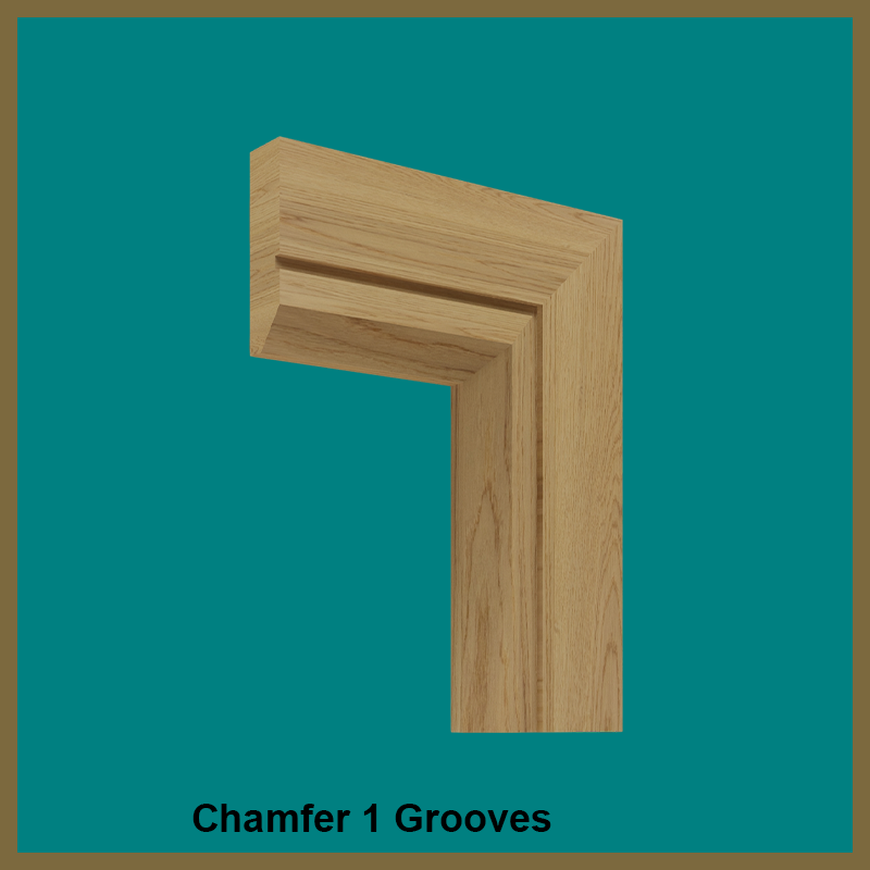 Chamfer 1 Groove Oak Architrave