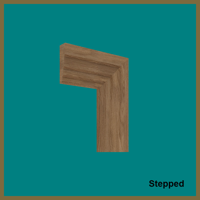 Stepped Walnut Architrave