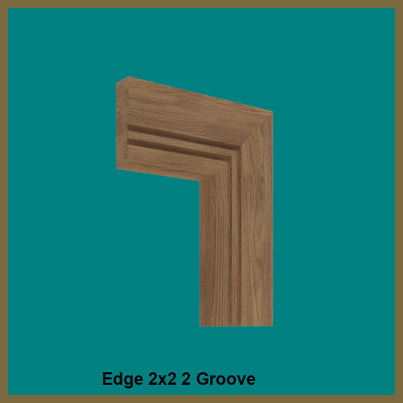 Edge 2x2 Groove Walnut Architrave 2