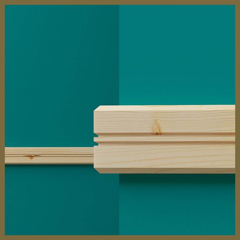 2x2 Groove Pine Dado Rail