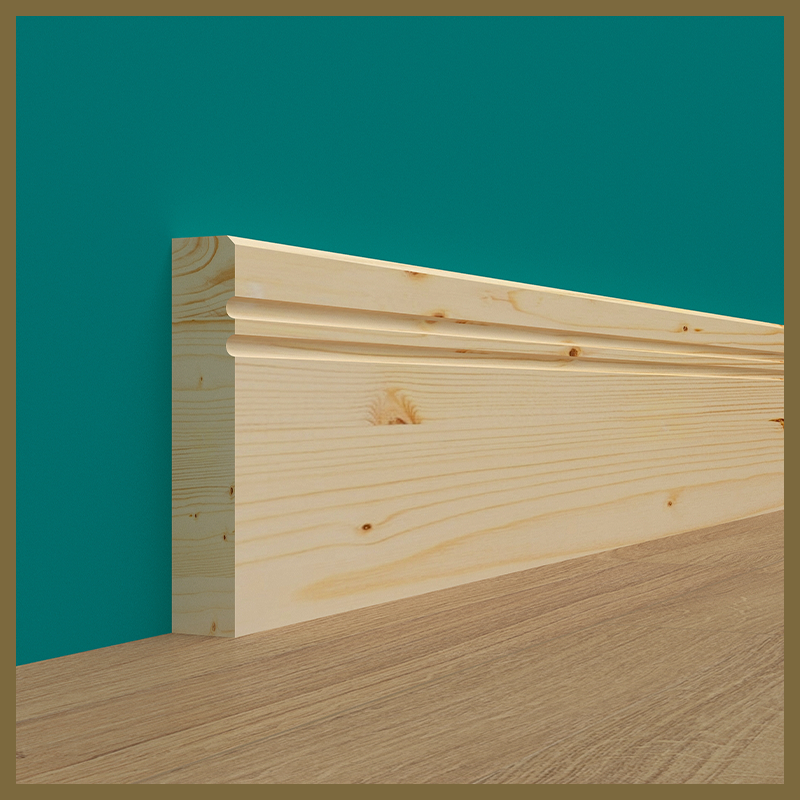 Edge 2x2 C 2 Groove Pine Skirting Boards