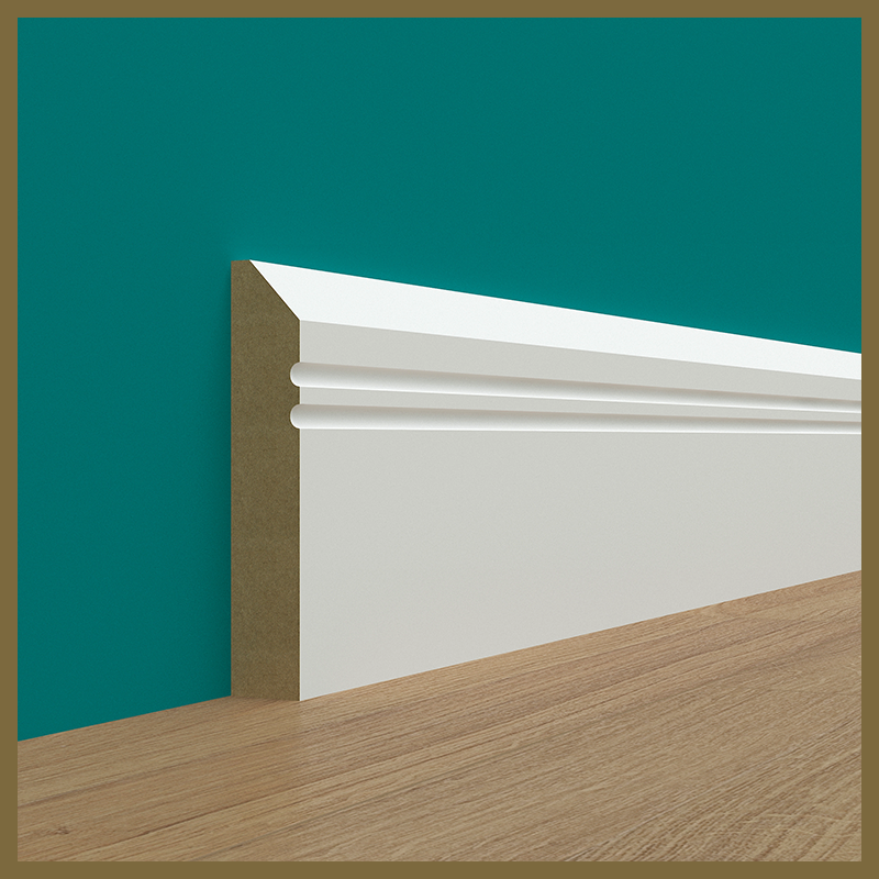 Chamfer C 2 Grooves Skirting Board