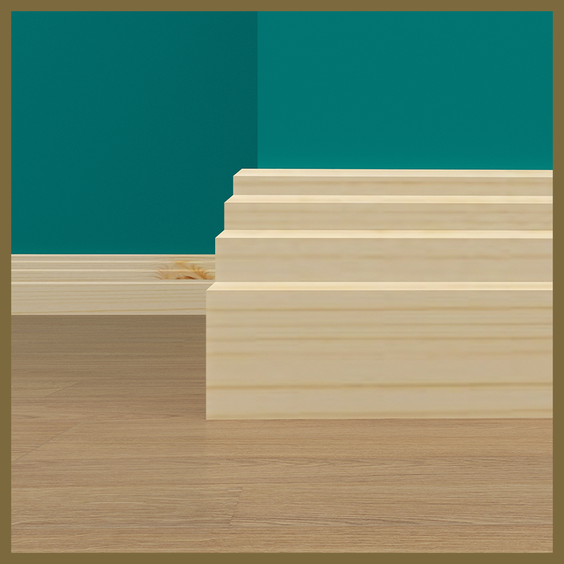 Stepped Pine Skirting Board