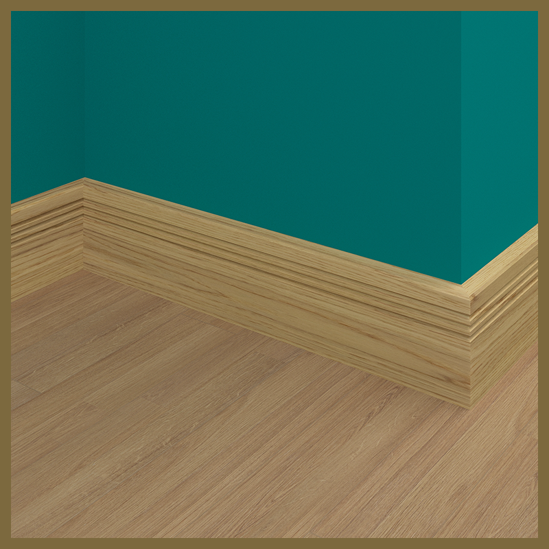 Edge 2x2 C 3 Groove Oak Skirting Boards